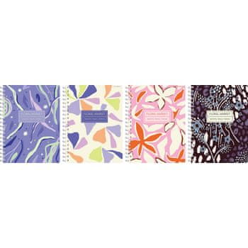 shumee Zvezek Top 2000 Floradelic A5, 80 kvadratnih strani