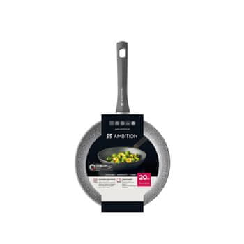 shumee Ponev s premazom Qualum Basic Stone Edition 20 cm - Silverstone