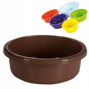 shumee OKROGLA kad za kad 4L. 26cm RJAVA rjava MOČAN IZDELEK ZA GLOBOKO POLIRANJE