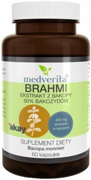 shumee MEDVERITA Brahmi drobnolistna bakopa 50 % bakozidov 60 kapsul