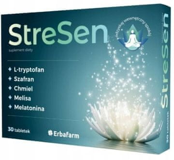 shumee Erbafarm StreSen L-tryptofan Melatonina 0,5mg 30 tabletek