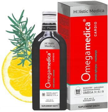 shumee OMEGAMEDICA CARDIO OMEGA kisline vitamin E koencim Q10 250 ml