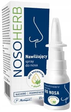 shumee NOSOHERB vlažilni pršilo za nos Herbapol Wrocław 15 ml