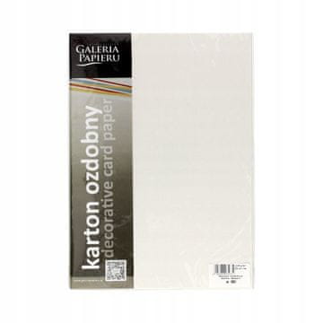 shumee DEKORATIVNI KARTON S PIKAMI BELI (20) 230G/M2