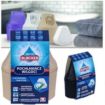 shumee Absorber vlage + tableta 250 g, razvlaževalec zraka, blokator vode, maks