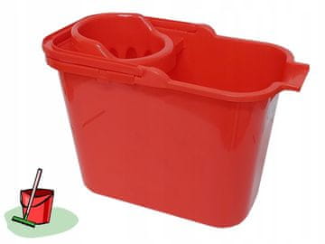 shumee Vedro za stiskanje Bentom 12 l rdeče.