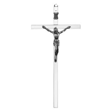 shumee Viseči križ iz nikljevega srebra 18 cm