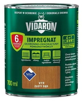 shumee VIDARON ZAŠČITNO-DEKORATIVNI IMPREGNACIJSKI PREMAZ ZLATI HRAST V19 0,7 L