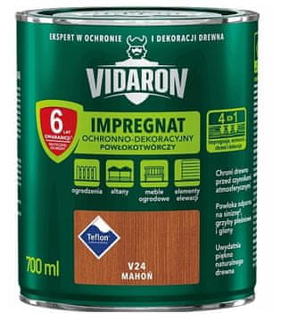shumee VIDARON ZAŠČITNI IN DEKORATIVNI IMPREGNACIJSKI PREMAZ MAHAGONIJEV V24 0,7 L