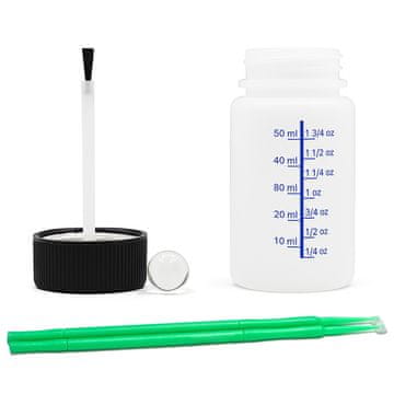 shumee 50 ml HDPE plastična steklenica s čopičem in paličicami za popravke 50 ml e-lakiernik