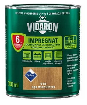 shumee VIDARON ZAŠČITNI IN DEKORATIVNI IMPREGNACIJSKI PREMAZ HRAST WINCHESTER V18 0,7 L