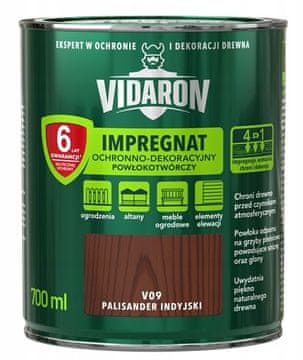 shumee VIDARON ZAŠČITNI IN DEKORATIVNI IMPREGNACIJSKI PREMAZ INDIJSKI PALISARD V09 0,7 L