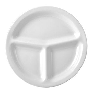 Saturnia 3-delni krožnik Napoli 30cm / okrogel / porcelan