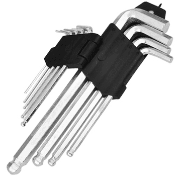 Korbi Komplet Ključi Imbus Korbi 9 kosov, 1,5-10 mm