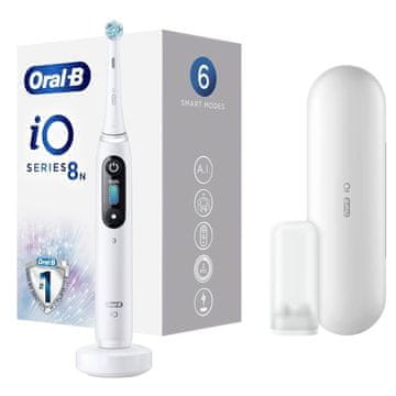Oral-B iO 8N, White Alabaster, Električna zobna ščetka