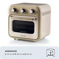 Ariete Cvrtnik na vroč zrak | Air Fryer & Oven Vintage 16L – Bež