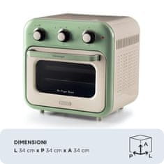 Ariete Cvrtnik na vroč zrak | Air Fryer & Oven Vintage 16L – Zelena