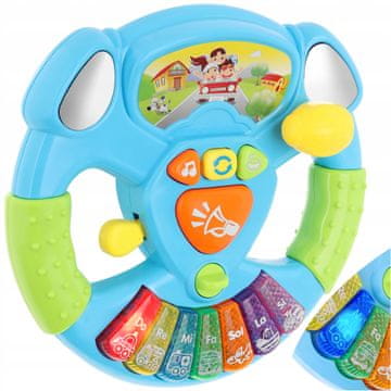 shumee INTERAKTIVNI GLASBENI VOLAN ZA AVTOMOBILE, HUPA, LUČI, ZVOK