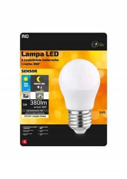 shumee LED žarnica G45 E27 5W 3000K 380lm senzor spremembe in gibanja