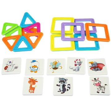 shumee Barvni magnetni gradniki, 24 kosov, ploščice