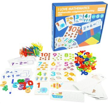 shumee Matematične in jezikovne kartice za učenje štetja in palice za črke