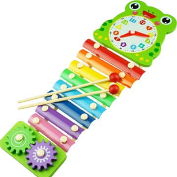 shumee Lesene činele žaba igrača za otroško uro