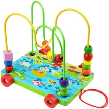 shumee Poučni leseni labirint, prepletanje, sorter, krogi