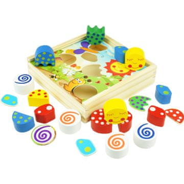 shumee Lesene kocke Cube Multifunkcijska sestavljanka za sortiranje