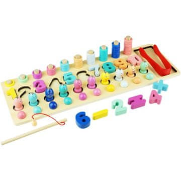 shumee Večnamenska izobraževalna igra 4 v 1 Ribiška igra s številkami