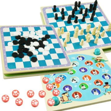 shumee Komplet arkadnih iger 4 iger: Ludo, krampi, domino karte