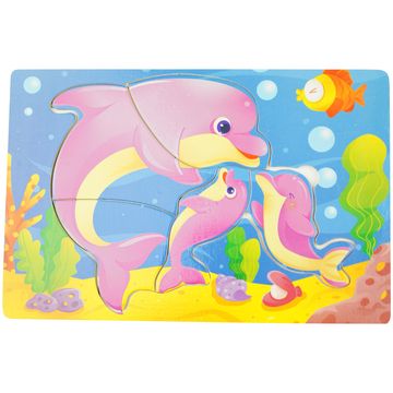 shumee Lesena pisana sestavljanka delfin barvanje puzzle