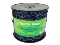 shumee Pletena vrvica za 3mm električni polnilec, 3x0,50mm SS črno modra 400m, Royal Farm