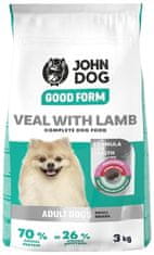 shumee JOHN DOG GOOD FORM hrana za pse malih pasem TELETINA JAGNJETINA 3 kg