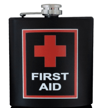 shumee Gentelo črna 6 oz nerjaveča jeklena steklenica v škatli