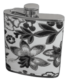 shumee 7 OZ nerjaveča jeklena steklenica s cvetličnim vzorcem za ženske in deklice