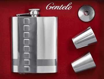 shumee Elegantni komplet steklenic in kozarcev iz rdečega žameta