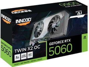 shumee Grafična kartica INNO3D RTX 5060 Twin X2 OC 8GB