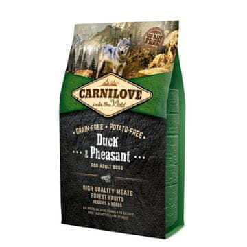 shumee CARNILOVE suha hrana za pse z raco in fazanom 4 kg