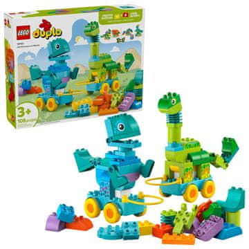 LEGO Duplo 3w1 10451 - Dinozaury na kółkach