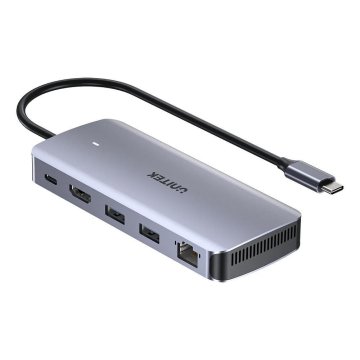 Unitek Unitek aktivni USB-C hub 10 Gbps, M.2, HDMI, PD 100 W