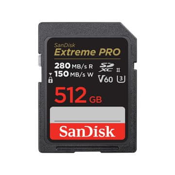 shumee SANDISK EXTREME PRO SDXC KARTICA 512 GB 280/150 MB/s V