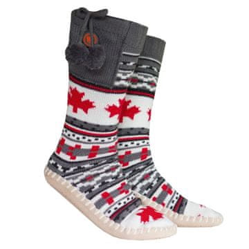 Glovii Glovii GQ4M natikači Unisex Sveder, sivi/rdeči/beli