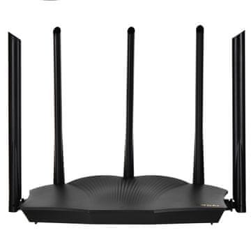 slomart Tenda TX12 PRO brezžični usmerjevalnik, hitri Ethernet, dvopasovni, črn
