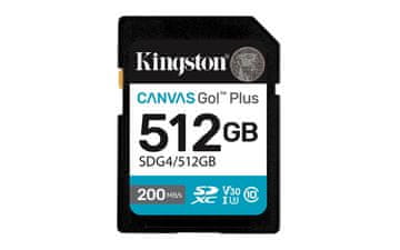 shumee KINGSTON SDXC Canvas Go Plus 512GB C10 UHS-I U3 V30