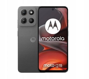shumee Pametni telefon Motorola Moto G15 8/128 GB, gravitacijski siv