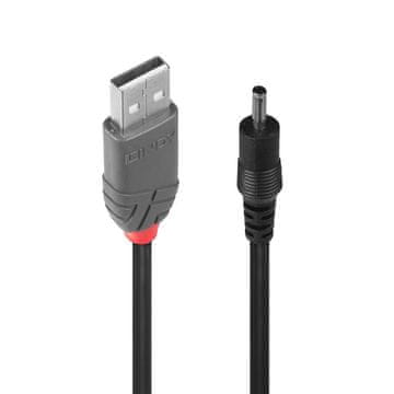 Lindy Adapterski kabel USB A moški - DC 3,5/1,35 mm moški, , 70266