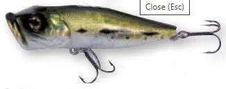 shumee Robinsonov nihajni lok Robinson Pop Star F65, 65 mm, 9 g |46-1PS-F65-TE