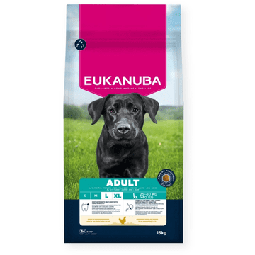 shumee EUKANUBA suha hrana za odrasle pse velikih velikosti, bogata s piščancem, 15 kg