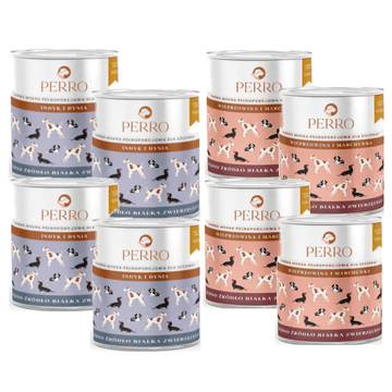 shumee PERRO mokra hrana za mladičke MIX okusov 8 x 850 g