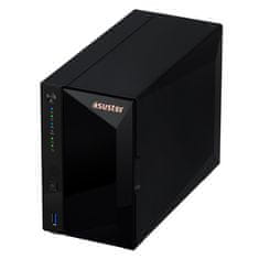 Asustor Asustor DRIVESTOR 2 Pro Gen2 AS3302T v2 NAS Realtek RTD1619B 2 GB DDR4 ADM Črna